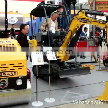 China Mini Crawler Hydraulic Excavator 1.8T Small Ground Digger Machine With Rubber Track