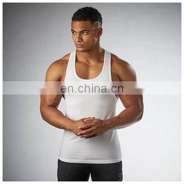 Custom Logo Design Polyester Cotton Mens Gym Men Fitness Bodybuilding Fitness Tank Tops