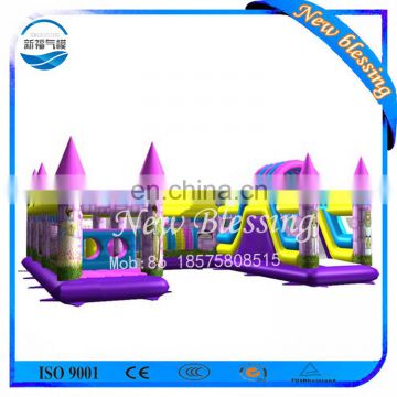Fantasy Princess Run inflatable obstacle course, inflatable princess bouncy castle