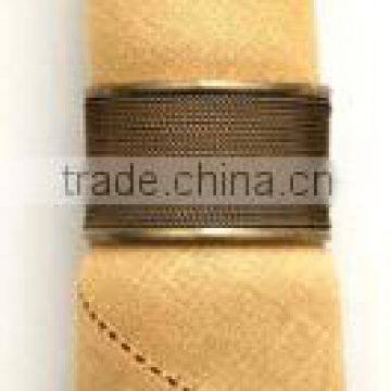 Brass Napkin Ring With Antique Finish