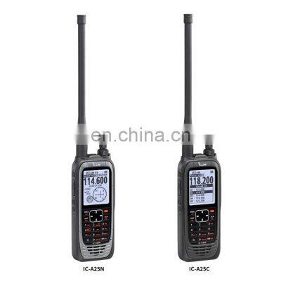 6 W (PEP) Powerful Air Band Radio with Built-in GPS  ICOM IC-A25N handhold VHF air band transceiver