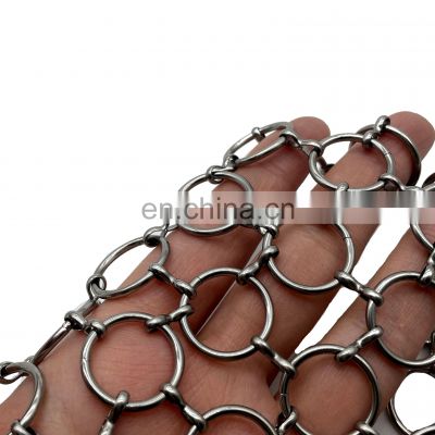 Decorative Chain Mail Ring Mesh Metal Curtain For Room Dividers