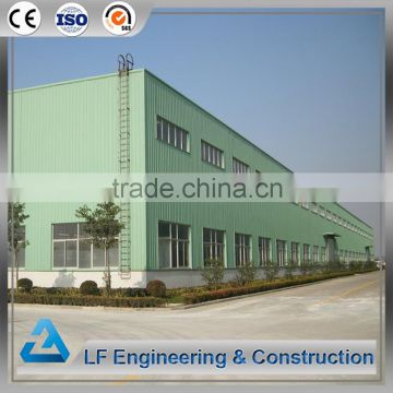 Long span galvanized steel structure low cost prefab warehouse