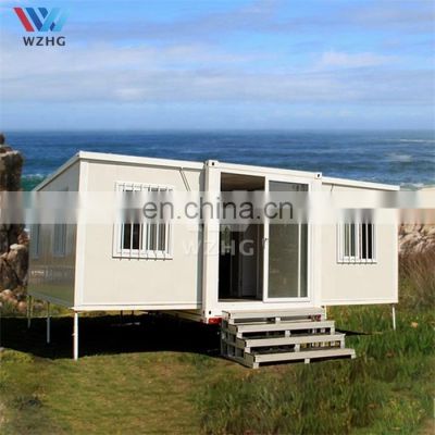 Supplier Low Price Expandle Foldable Prefab Container House Chinese Steel Chasis+18mm MGO Board+15mm Vinyl Flooring Modern WZH