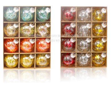 Wholesale Custom Design Handmade Decorative Christmas Tree Ornament Hanging Glass Ball