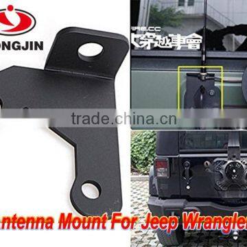 Car accessories black mental antenna mount bracket base for jeep wrangler 07-16 2/4 door