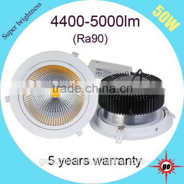 50W high power cob led downlight / led ceiling downlight with faster cooling