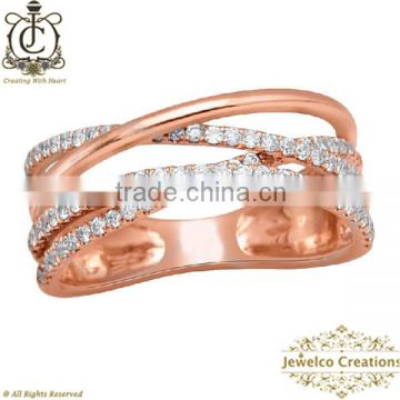 14K Rose Gold Fashion Ring, Desinger Gold Rings Jewelry, Natural Diamond Ring Jewelry, Handmade Jewelry, Designer Ring Jewelry