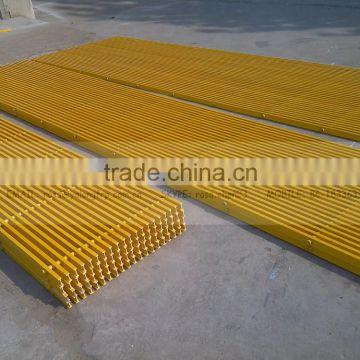 High strength duable anti-corrosion pultruded fiberglass FRP/GRP grating,fiberglass floor grating,platform walkway FRP grating