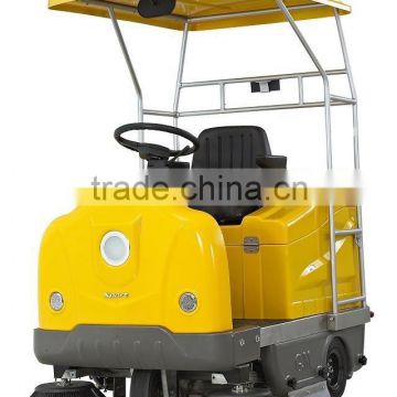 battery powered driving type industrial electric vacuum street sweeper