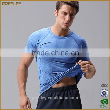simple design high quality man t-shirt single jersey 140gsm with bonded tape O-neck t shirts