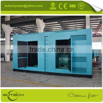High quality 1000kw Cummins silent diesel generator powered by Cummins KTA50-G3 engine, Containerized type or Open type