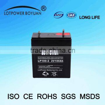 High discharge rate 2v 100ah Eps Vrla Battery