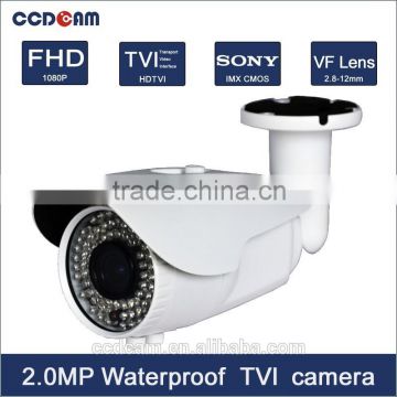 2.8-12mm Varifocal Lens 1080P HD TVI Camera Digital Surveillance Megapixel 60m IR Night Vision 2MP CCTV Camera in Security