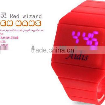 fashion popular teenage fashion watches promotional cheap touch screen led watches silicone jelly led watches