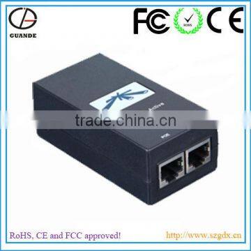 24v 1a dual industrial gigabit poe injector