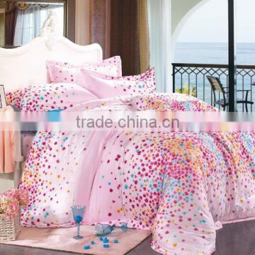 home use dots pattern blue color woven technics luxury tencel bedding set duvet cover set