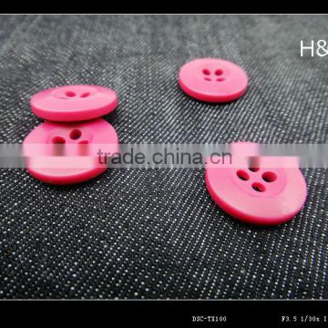 28L resin 4 holes pink coat button