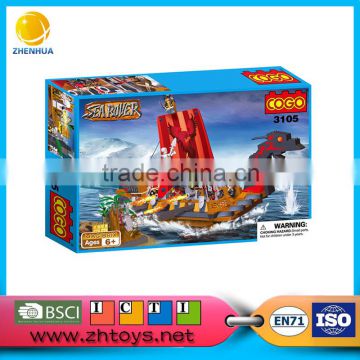 Education block toy used block machine sea rover 719 PCS set
