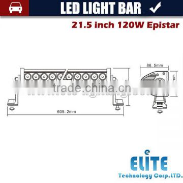 21.5 inch 120w Off road led light bar for cars quad row