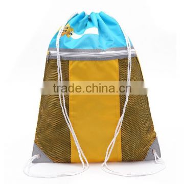 drawstring backpack, shoe bag, drawstring bag with mesh