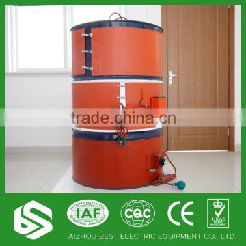 Custom 220V fuel drum silicone rubber heater pad