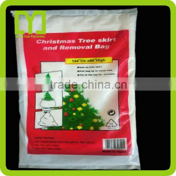 2015 Best Quality plastic custom made christmas tree packaging pe bag