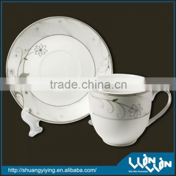 High quality porcelain cup and saucer