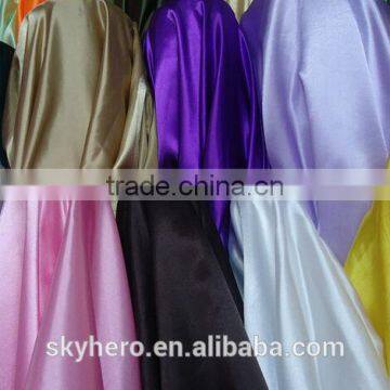 multi colors polyester bright satin for wemen dress