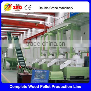 complete 2t/h pellet wood production line with competitive price