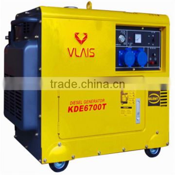 VLAIS KDE6700T 6.25kva diesel generator set for sale