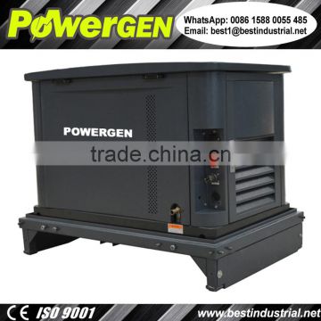 60dB !!! POWERGEN Dual Fuel Stationary Back-up Soundproof Super Silent LPG/NG Generator 10KW
