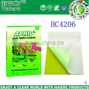 Haierc Highly Effective Sticky Trap Paper for Aphid, Whitefly, House Fly, Pantry Moths,Other Flying Insects (HC4206)