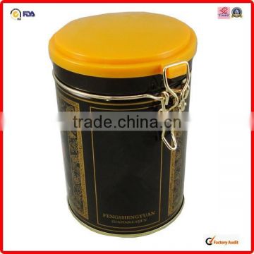 metal packing wholesale printed round factory coffee tin can