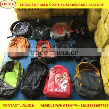 Guangzhou factory supply top quality fancy used jumbo bags second hand school bags 2016 hot sale