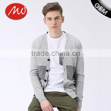 new popular knitted pocket button cardigan young boys sweater design for men