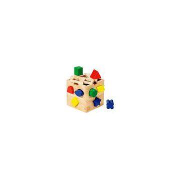 Shape sorting cube with  chunky , game ,puzzle