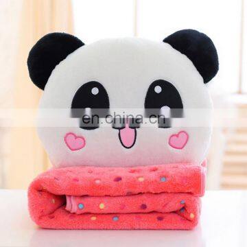 China import panda keep warm soft plush blanket