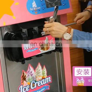 Germany Deutstandard 3 flavors commerical soft serve ice cream soft machines with CE