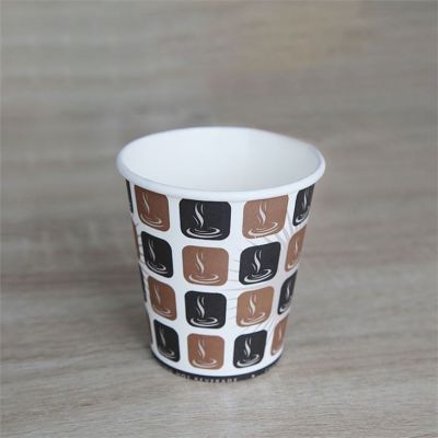 Environmental friendly recyclable disposable 8oz paper cups