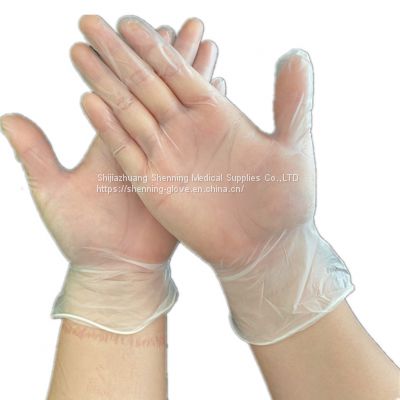 disposable vinyl examination gloves clear transparent gloves