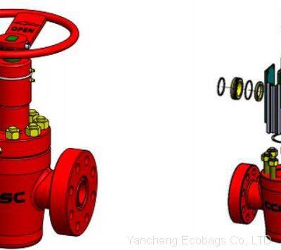 Large Diameter Gate Valves , API 6A Approved Pressure Seal Gate Valve