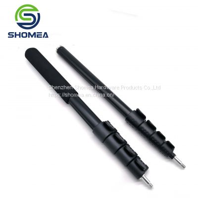 SHOMEA Customized Different Color Flip Lock  Aluminum Telescopic Pole with Male Thread