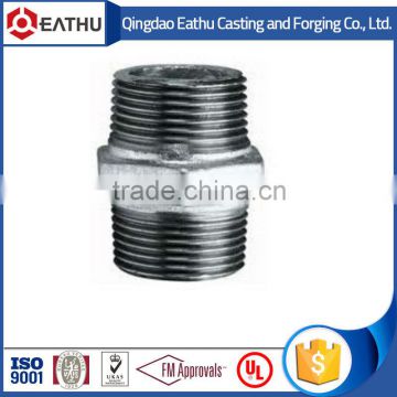 Galvanized malleable casting gi nipple pipe fitting