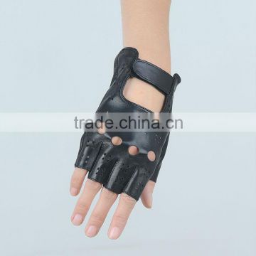 Pretty punk fingerless gloves for motorcycle