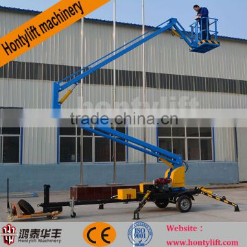 cherry picker telescopic articulated hydraulic aerial working towable boom lift tables