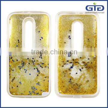 [GGIT] TPU Mobile Case for Motorola G3 Cover with 3D Quicksand Shining Stars Inside for Motorola G3