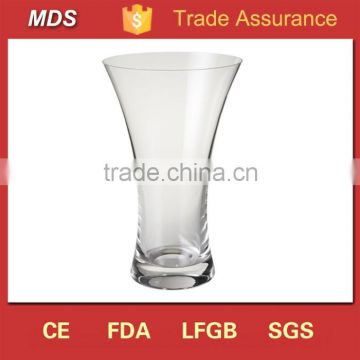 Home decoration fleur clear glass flared vase                        
                                                Quality Choice