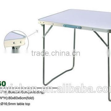 80*60 MDF Aluminum lightweight outdoor folding table