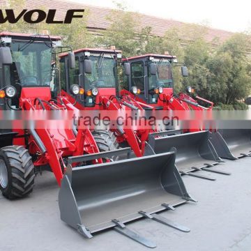 High productive 1T WOLF ZL10F small snow blower wheel loader with standard bucket,Euro 3 standard engine,37kw
